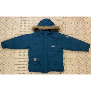 NHA Polar Bear Parka Down Filled Fur Hooded jacket